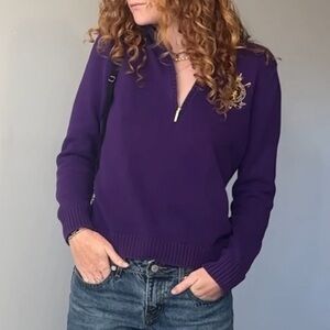 Ralph Lauren Purple half zip
